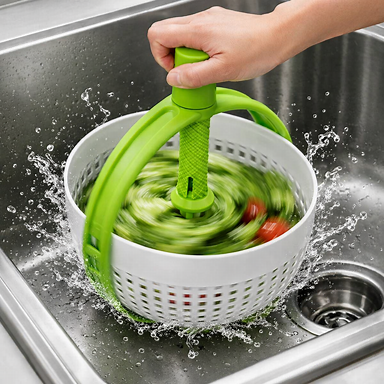 Simple HydroSpin |                  Rotating Fruit and Veggie Drainer
