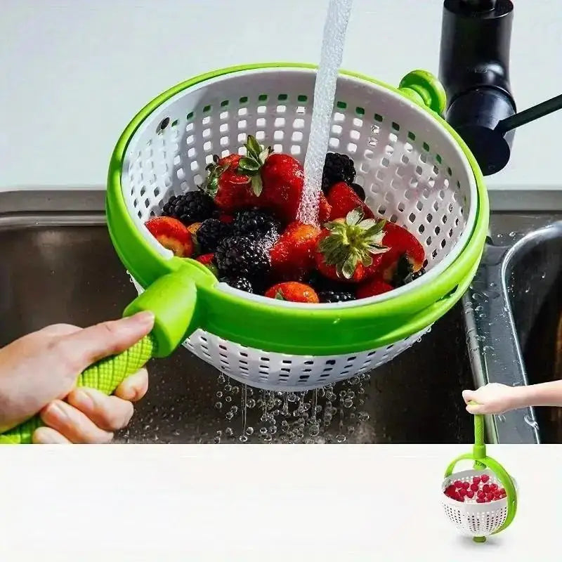 Simple HydroSpin |                  Rotating Fruit and Veggie Drainer